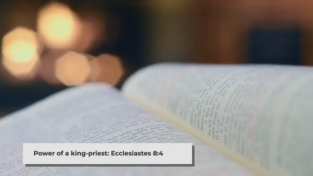 'Video thumbnail for Unlocking the Power of Your Words: A Guide for Christian King-Priests'