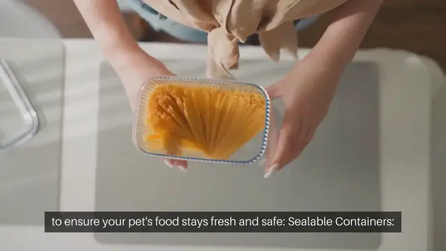 Video thumbnail for Pet Food Storage Tips