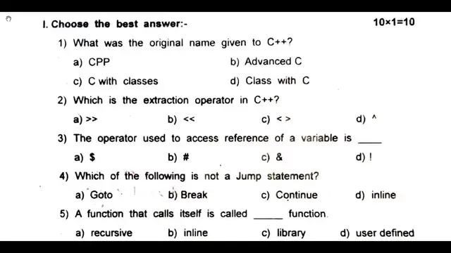 Video thumbnail for 11th Computer Science 2nd MidTerm Question Paper 2019-20 | Tirunelveli District | English Medium