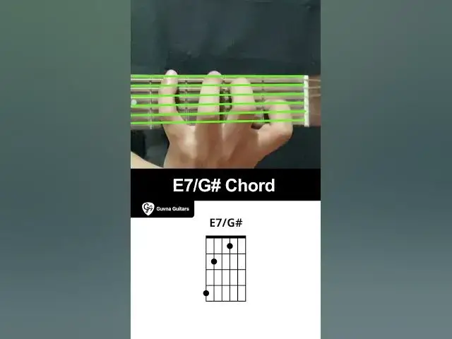 'Video thumbnail for How To Play The E7/G# Chord On Guitar - Guvna Guitars'