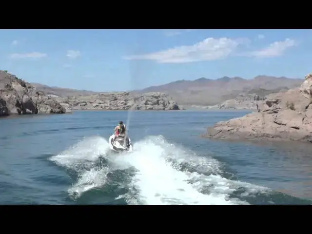 'Video thumbnail for Jet Skiing on Wave Runners at Lake Mead Hoover Dam Las Vegas'