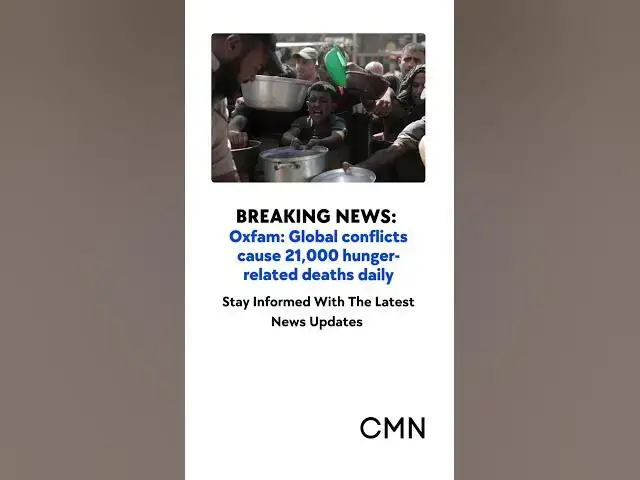 'Video thumbnail for Oxfam Report Warns of Record Hunger Levels Due to Weaponized Food in Conflict Zones'