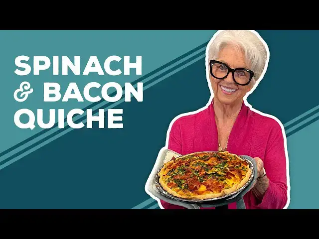 Video thumbnail for Love & Best Dishes: Spinach and Bacon Quiche Recipe | Easy Brunch Ideas