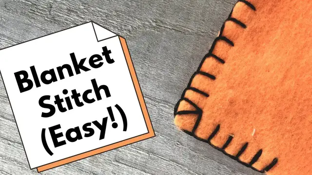 Video thumbnail for Master the Blanket Stitch: Step-by-Step Tutorial for Perfect Finishing!