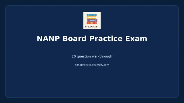 Video thumbnail for NANP Board Practice Exam