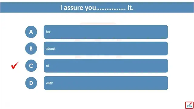 Video thumbnail for English Prepositions Quiz 65