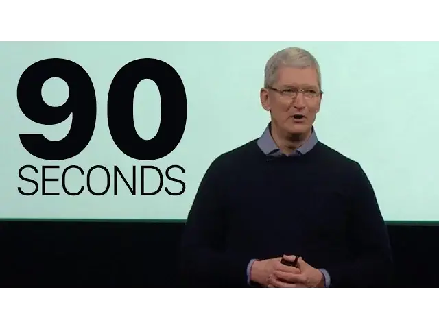 'Video thumbnail for iPhone SE keynote in 90 Seconds'