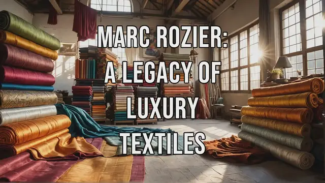 Video thumbnail for MARC Rozier: A Legacy of Luxury Textiles