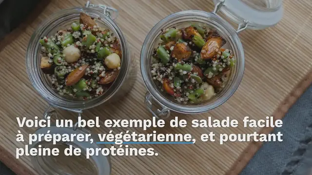 Video thumbnail for Salade de quinoa au soja et au miel