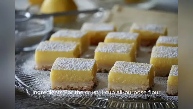 Video thumbnail for lemon squares recipe