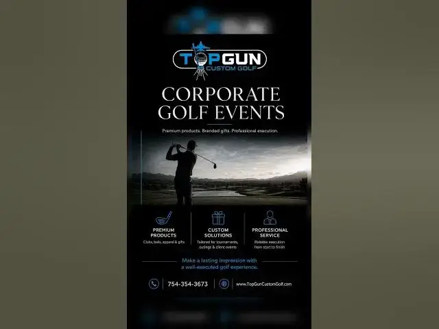 Video thumbnail for Top Gun Corporate Golf Events  #topguncustomgolf #topgungolffl