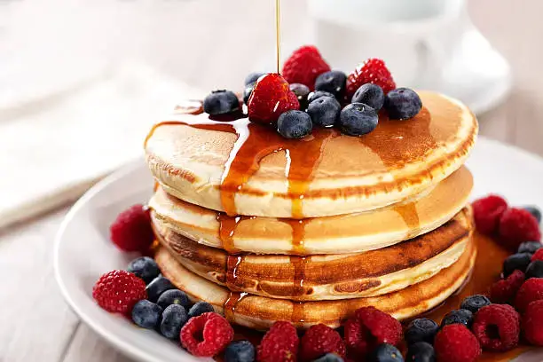 'Video thumbnail for Fluffy, golden perfection! Start your day with classic American-style pancakes—easy to make, impossible to resist!'