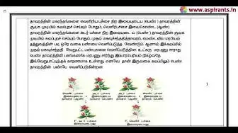 Video thumbnail for 12th Bio-Botany Quarterly Exam Answer Keys 2019-20 | Namakkal District | Tamil Medium
