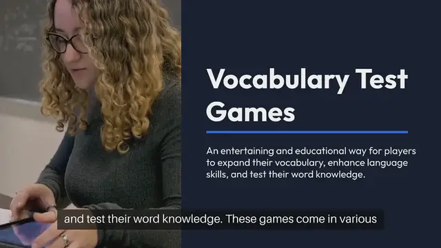 Video thumbnail for Vocabulary Test Games