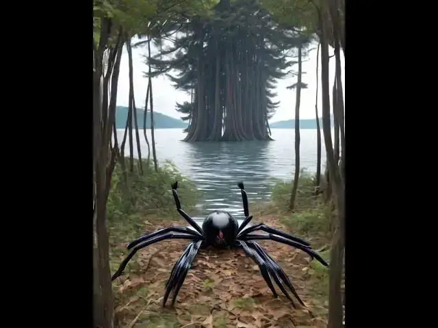 Video thumbnail for Big black giant spider #aiartwork #halloween  #marvel #mermaidgirl #giantinsect