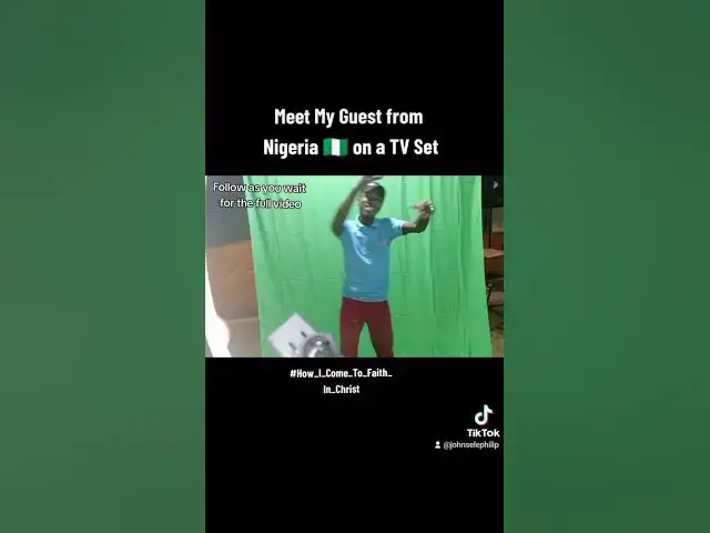 Video thumbnail for Meet My Today's Guest on a TV set from Nigeria #jesus #johnselephilip #how_i_come_to_faith_in_jesus