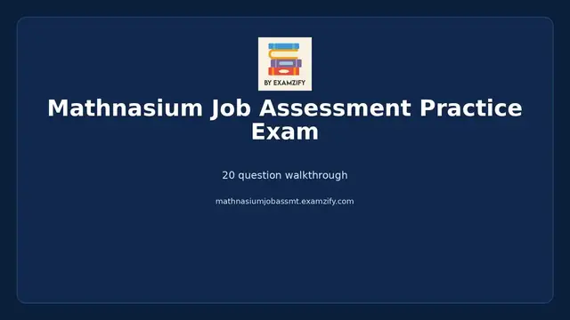 Video thumbnail for  Mathnasium Job Assessment Practice Exam