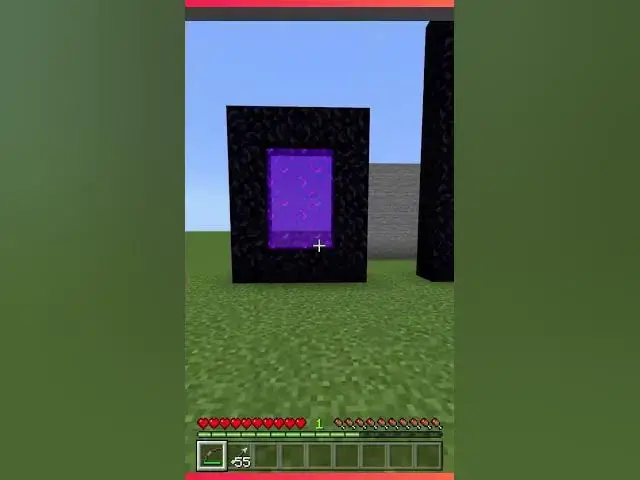 Video thumbnail for SECRET MINECRAFT COMMAND works in BEDROCK EDITION TOO? - SHOOTING THROUGH PORTALS? | #shorts