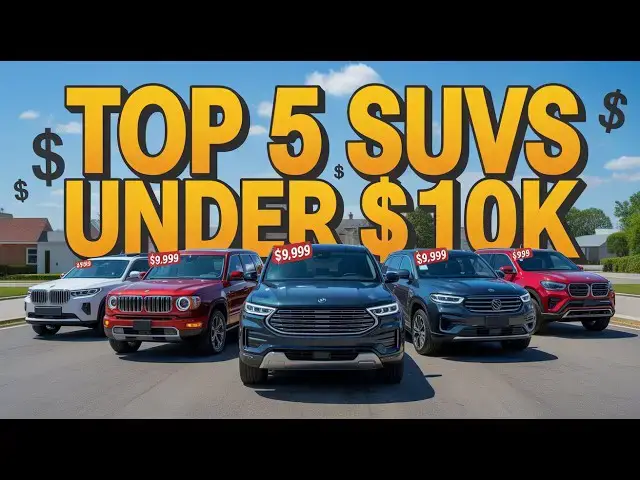 'Video thumbnail for Top 5 Used SUVs Under $10,000 in the U.S. – Best Budget Picks!'