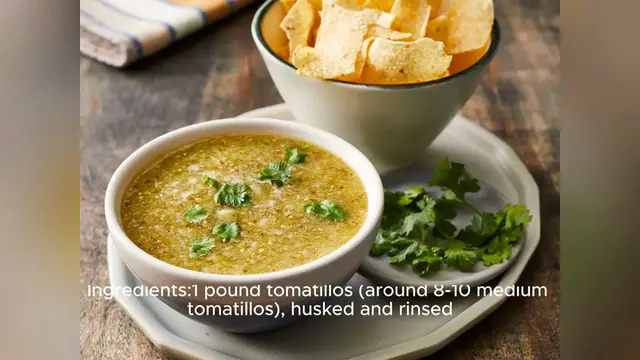Video thumbnail for tomatillo salsa recipe