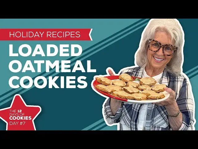 Video thumbnail for Holiday Cooking & Baking Recipes: Loaded Oatmeal Cookies Recipe | 7th Day of Christmas Cookies