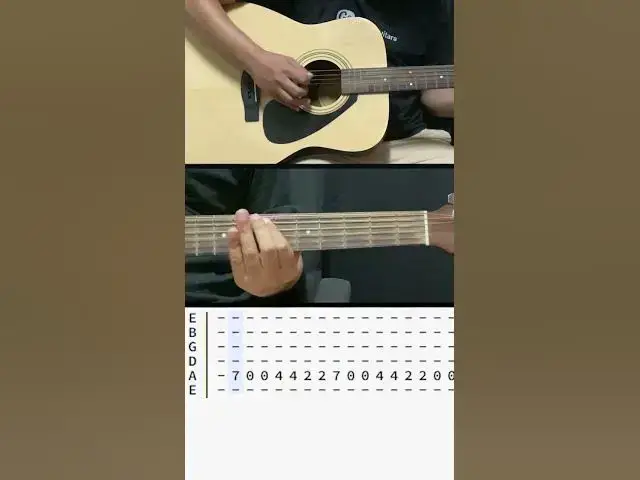 Video thumbnail for Hit Me With Your Best Shot in one string - Learn Your First Guitar Song! #beginnerguitarlessons