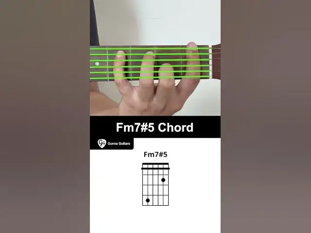 Video thumbnail for How To Play The Fm7#5 Chord On Guitar - Guvna Guitars