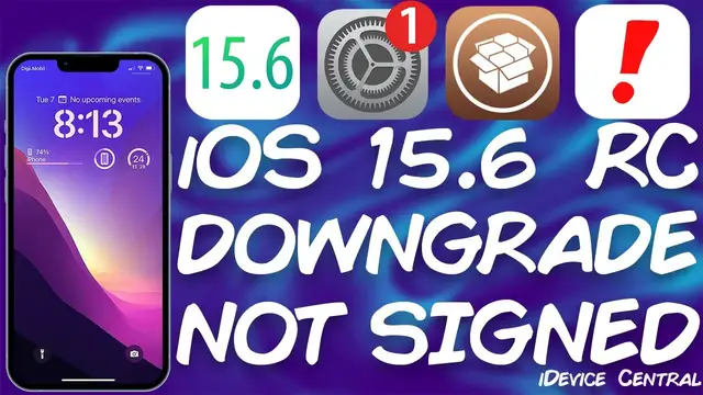 'Video thumbnail for IMPORTANT Update & NEWS! Apple Stopped Signing iOS 15.6 RC! What This Means For You'