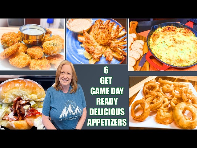 Video thumbnail for GET GAME DAY READY WITH THESE 6 DELICIOUS APPETIZERS