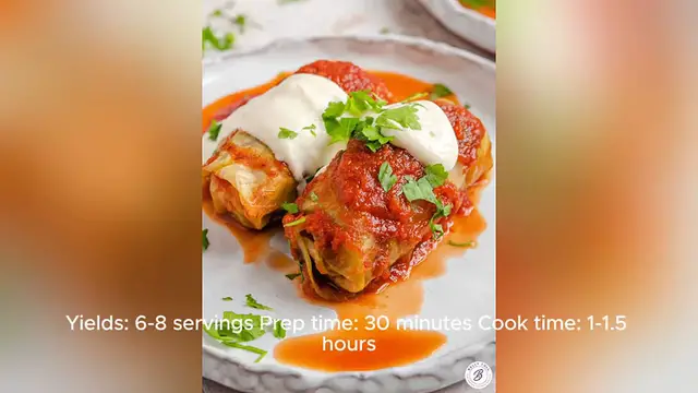 Video thumbnail for cabbage rolls recipe
