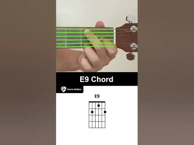 Video thumbnail for How To Play The E9 Chord On Guitar - Guvna Guitars