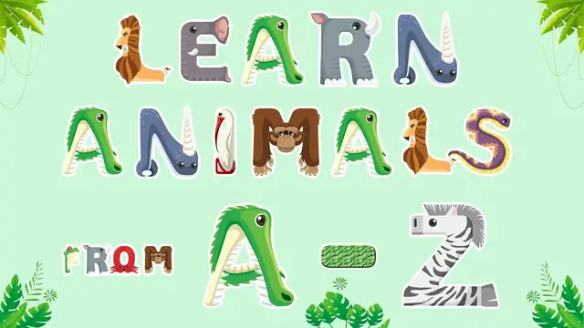Video thumbnail for Learn Animal names from A to Z | Learn Wild Animals for kids | Learn animals with Pictures