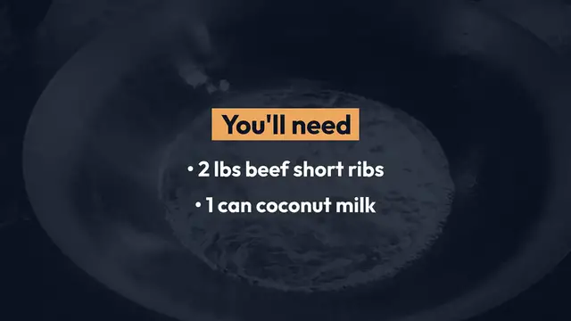Video thumbnail for Succulent Beef Short Ribs in Creamy Coconut Sauce