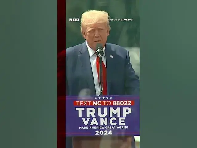 'Video thumbnail for Donald Trump speaks behind bullet-proof glass at rally @BBCNews @TheXFactorUSA #usa #america'