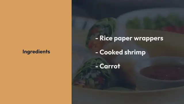 Video thumbnail for Spring Rolls with Peanut Sauce Recipe