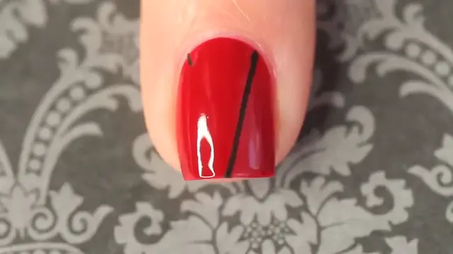 Video thumbnail for Nail Art Tutorial Black Red Corset