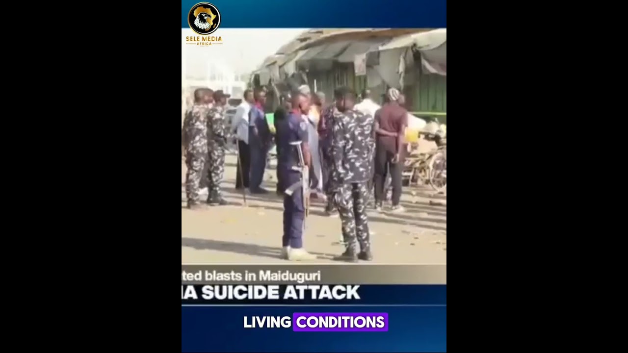 Video thumbnail for Suspected Suicide Attacks Kill At Least 23 In North-east Nigeria
