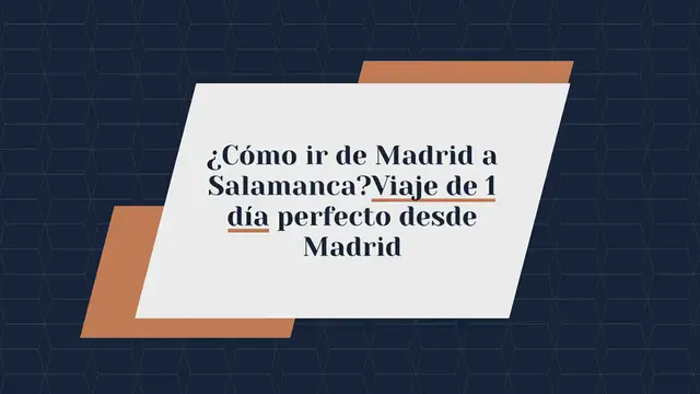 Video thumbnail for ¿Cómo ir de Madrid a Salamanca