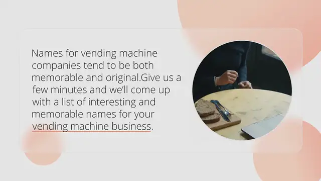 Video thumbnail for 400+ Vending Machine Business Names Ideas to Know