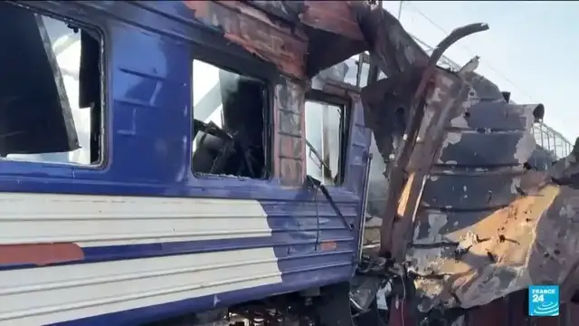 'Video thumbnail for Ukraine says Russia intensifying railway strikes to isolate frontline communities'
