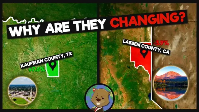 'Video thumbnail for America’s Fastest Growing vs Fastest Declining Counties'