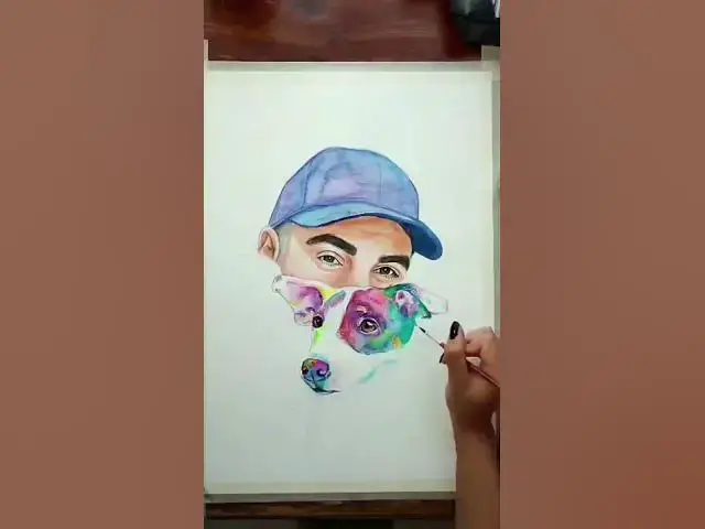 Video thumbnail for Easy watercolor #shorts