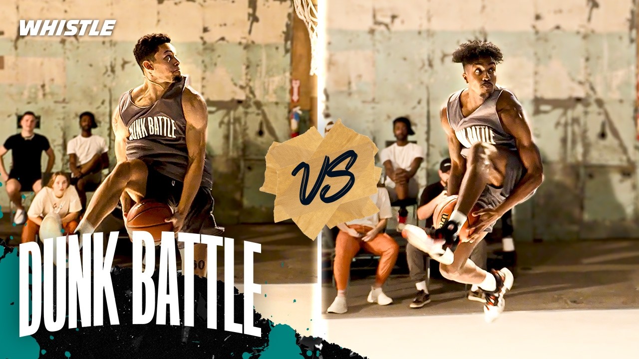 Video thumbnail for Isaiah Rivera WENT OFF In A Dunk Battle vs. Elijah Bonds!