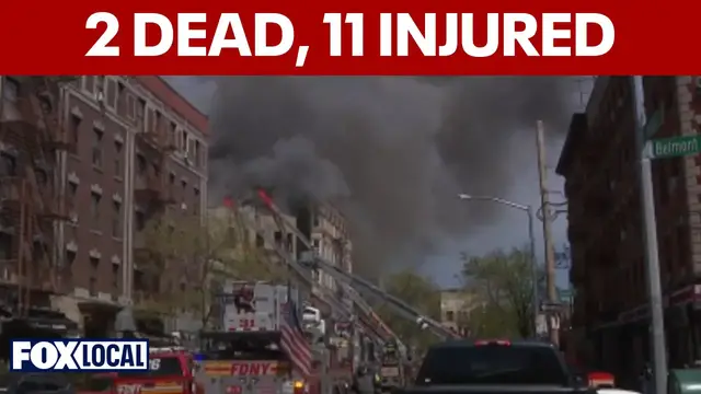 Video thumbnail for Bronx mixed-use building fire leaves 2 dead, 11 injured