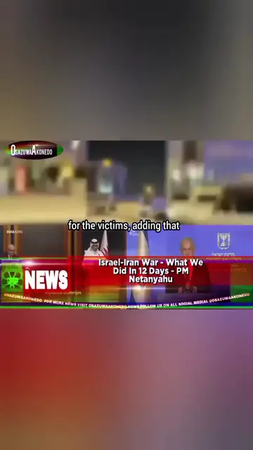 Video thumbnail for Israel-Iran War - What We Did In 12 Days - PM Netanyahu