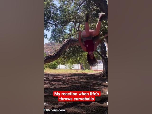 Video thumbnail for My reaction when #life throws curveballs #lucky