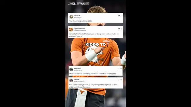 'Video thumbnail for Arch Manning Bye Week Sparks Fan Backlash Before Florida Clash'