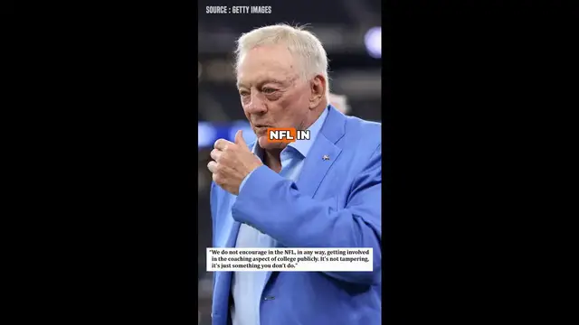 'Video thumbnail for Jerry Jones Stays Out of Arkansas Coaching Search Despite Pittman Firing'