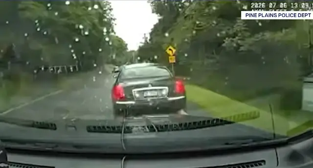 Video thumbnail for Dashcam captures Dutchess County police cruiser rear-ending stopped vehicle