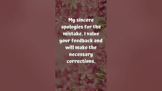 'Video thumbnail for Sorry Messages for Boss #sorry #messages'